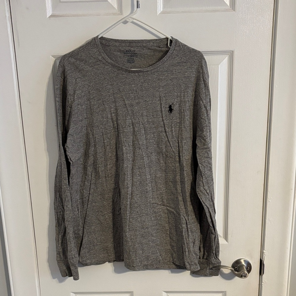 Polo by Ralph Lauren Charcoal Long Sleeve Tee